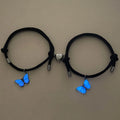Magnetic Blue Butterfly Couple Bracelets