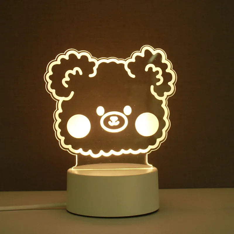 3D Heart Night Light