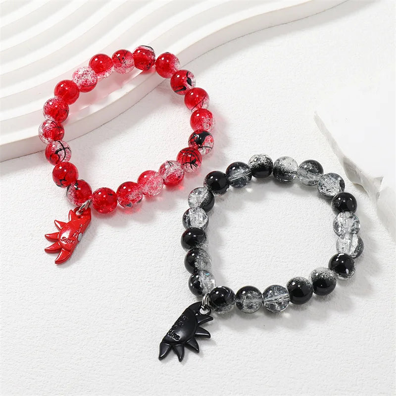 ECG Heart Magnetic Couple Bracelets