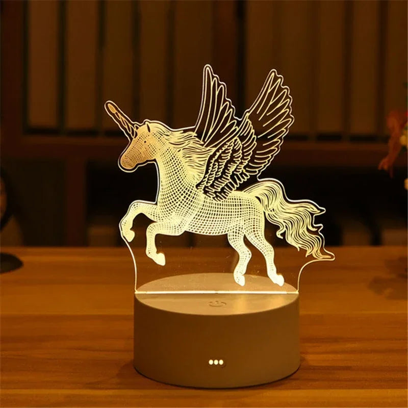 3D Heart Night Light