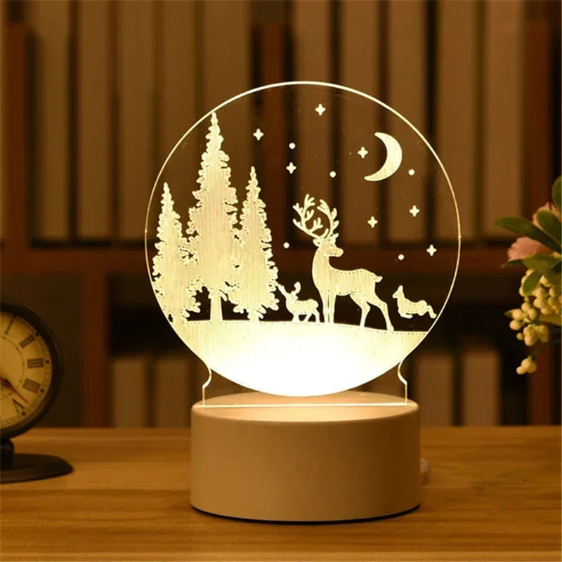 3D Heart Night Light