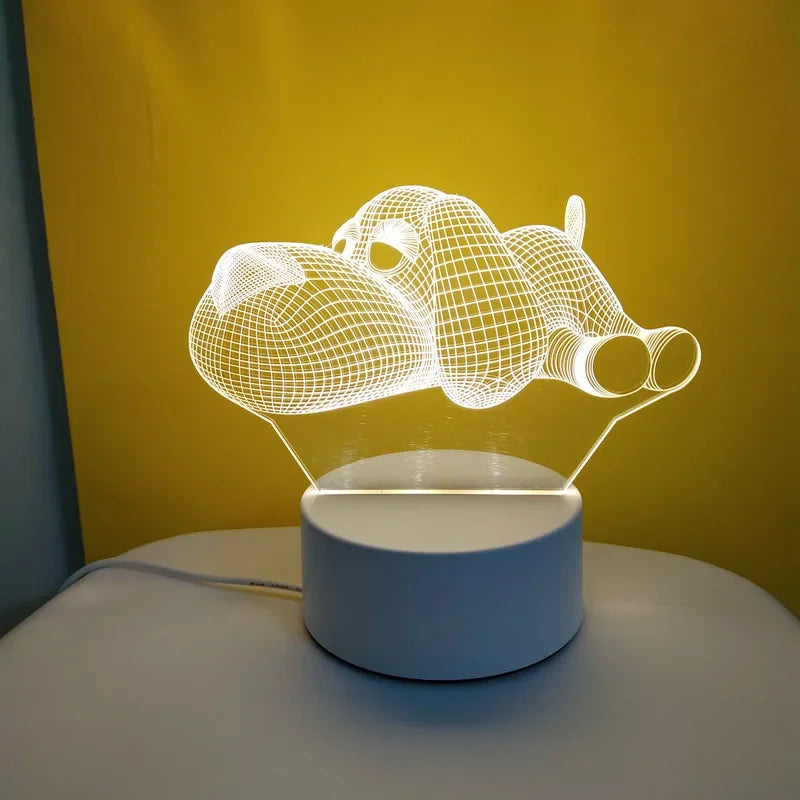 3D Heart Night Light