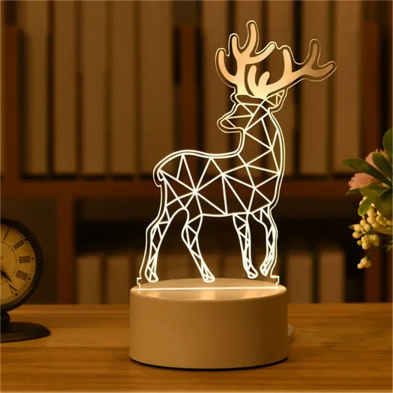 3D Heart Night Light