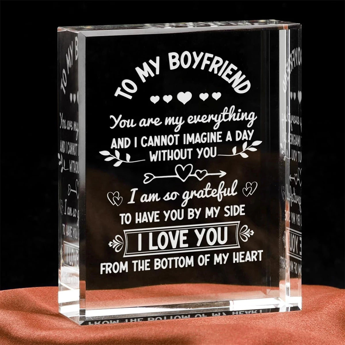 Boyfriend Crystal Plaque