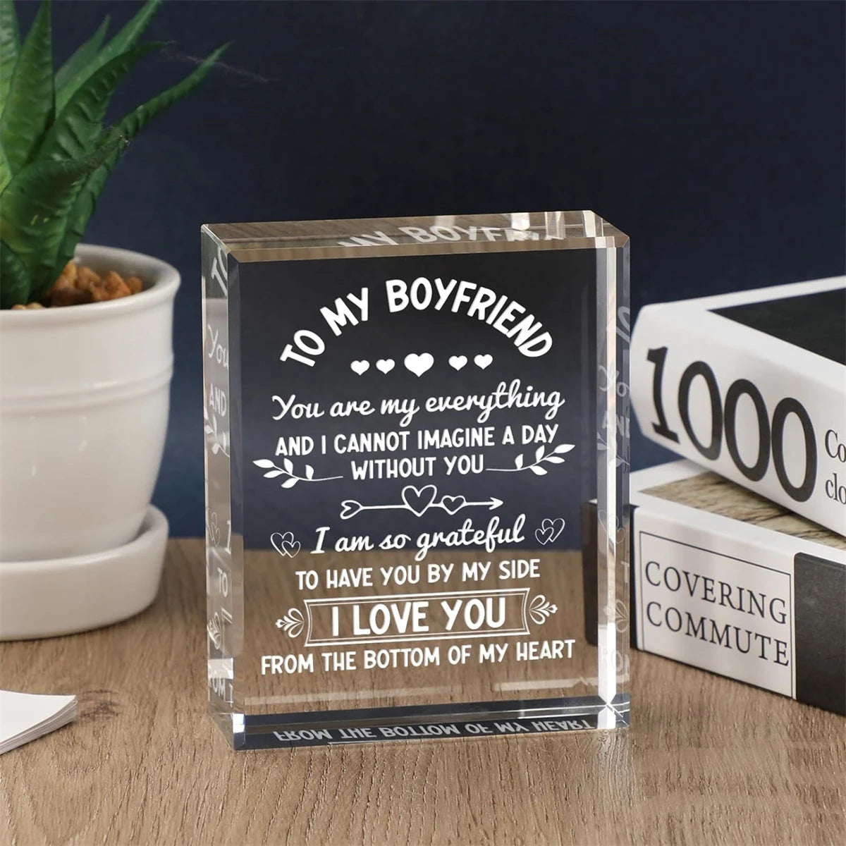 Boyfriend Crystal Plaque